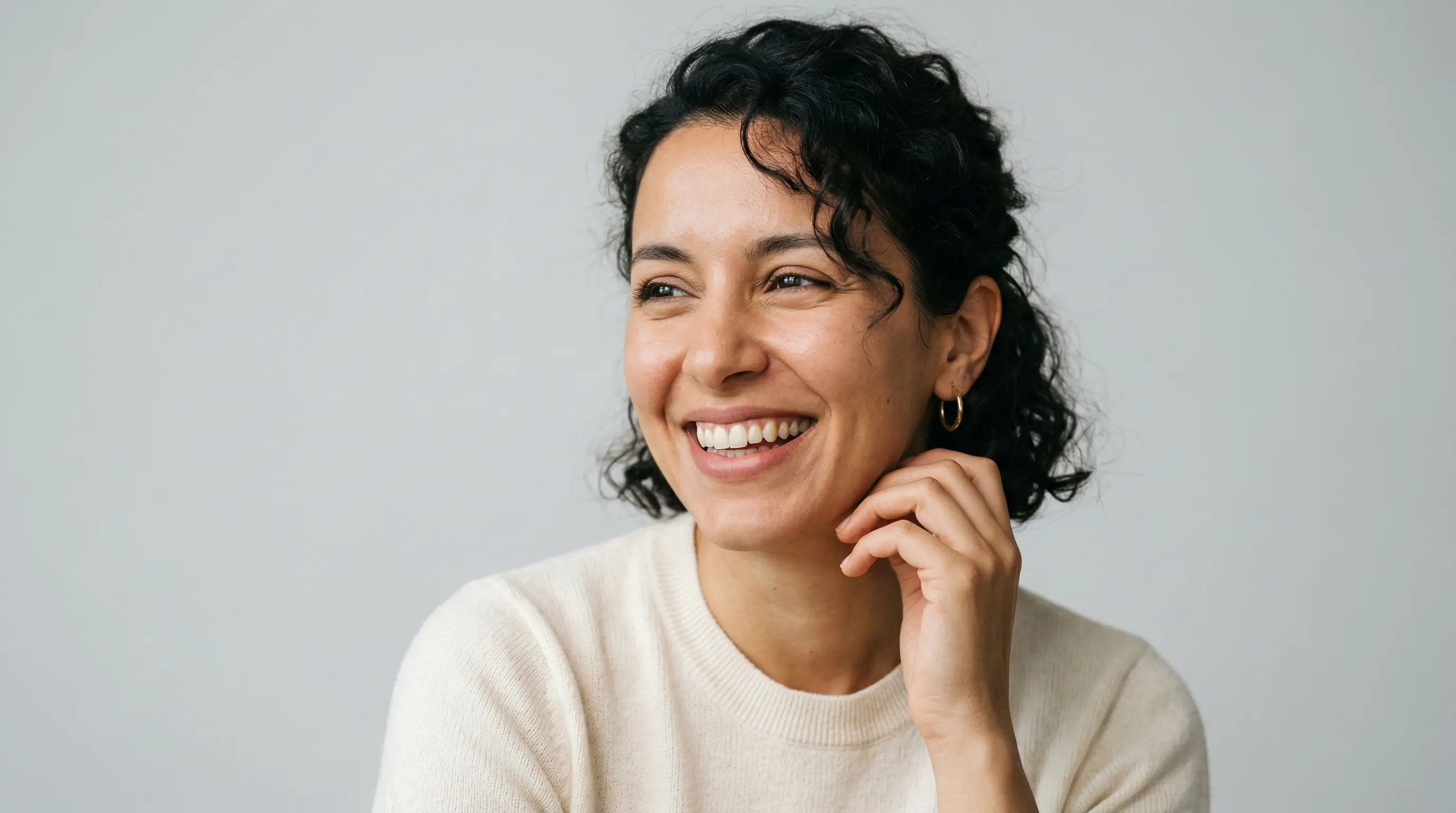 Sourire éclatant après blanchiment dentaire